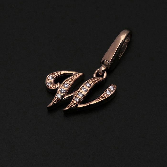新品] ユキザキ アルファプティ イニシャルチャーム【W】【正規品