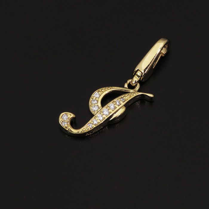 新品] ユキザキ アルファプティ イニシャルチャーム【I】【正規品