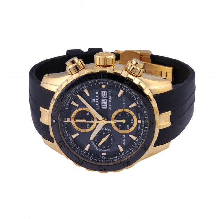 アメジスト　ヨニワンド　Deep Ocean Pleasury New] Edox Grand Ocean 0112337J5NID5black Stainless steel (PVD