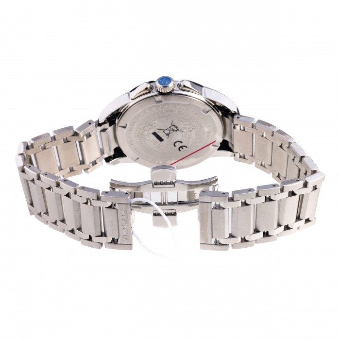 新品] ヴェルサーチ キャラクタークロノ VEM800218ブラック ステンレス