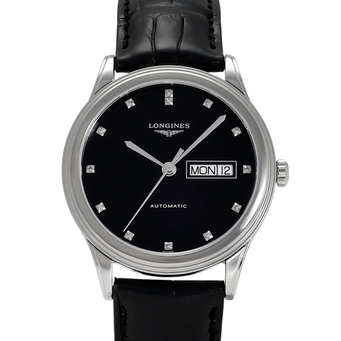ロンジン・フラッグシップ 新品] ロンジン フラッグシップ L48994572ブラック ステンレス