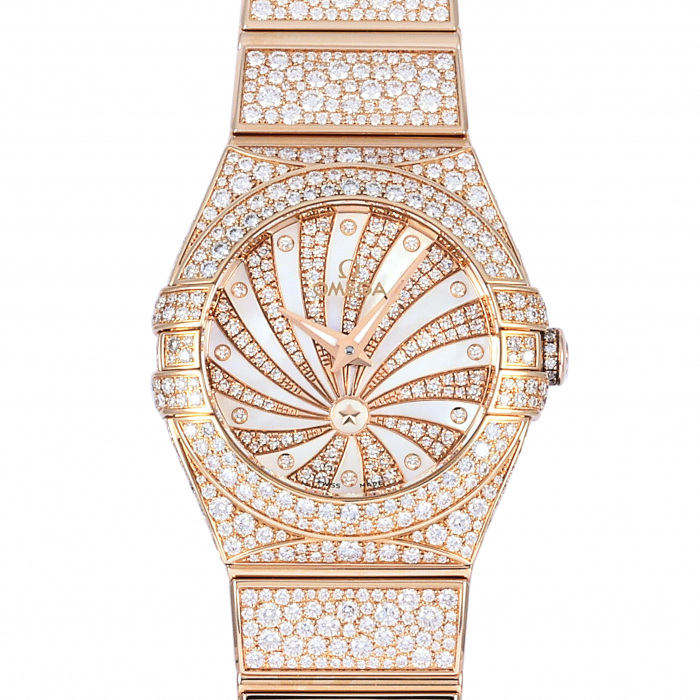 新品] オメガ コンステレーション 12355246055009 シェル ホワイト