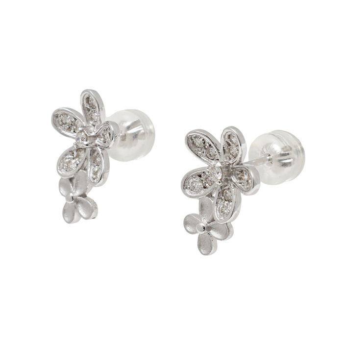 ジュエリーマキ　ピアス Forget-me-notピアス（K18YG） | FUMIO MAKINO
