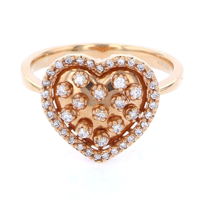 K18ピンクゴールド ダイヤモンド リング J188563 | ユキザキセレクト