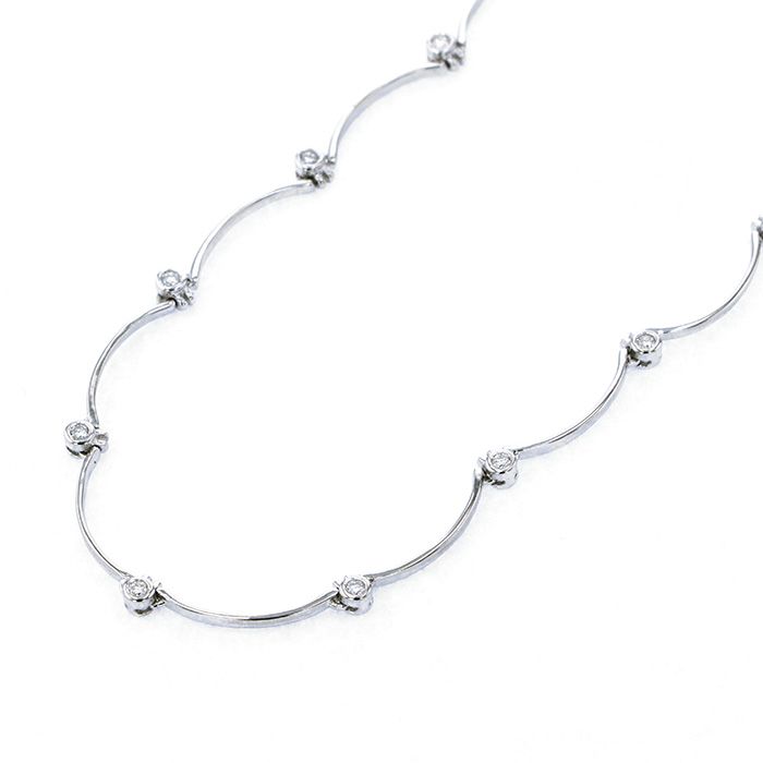 プラチナ900 ダイヤモンド ネックレス J192477 | ユキザキセレクト