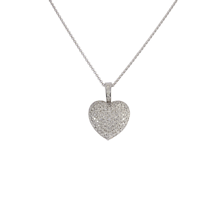 K18ホワイトゴールド ダイヤモンド ネックレス J214929 | ユキザキ