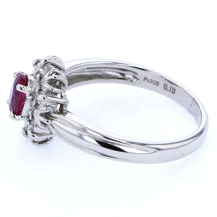 プラチナ900 ルビー リング J215388 | ユキザキセレクトジュエリー