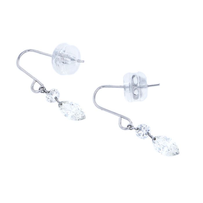 プラチナ900 ダイヤモンド ピアス J223344 | ユキザキセレクトジュエリー
