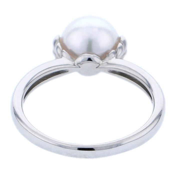 ま*こ様 プラチナ900パールリング 箱付き約8号3.6g LUXE あこや真珠 リング9.0-9.5mm PT900 | あこや真珠リング