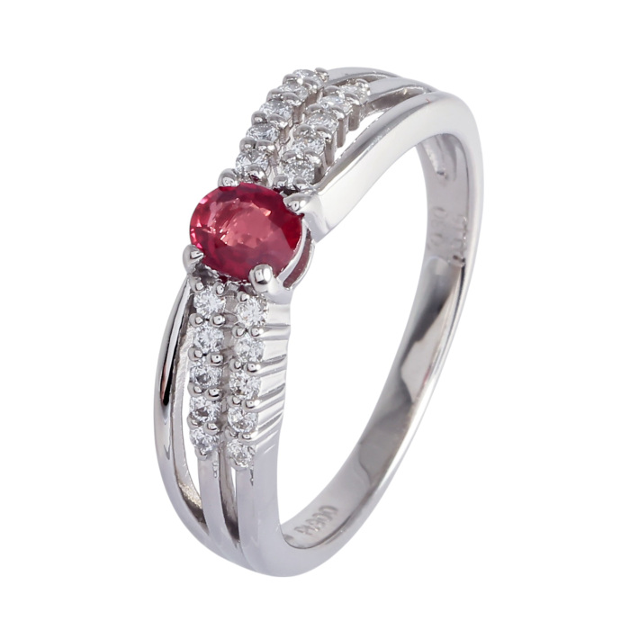 プラチナ900 ルビー ダイヤモンド リング J284730 | ユキザキセレクト