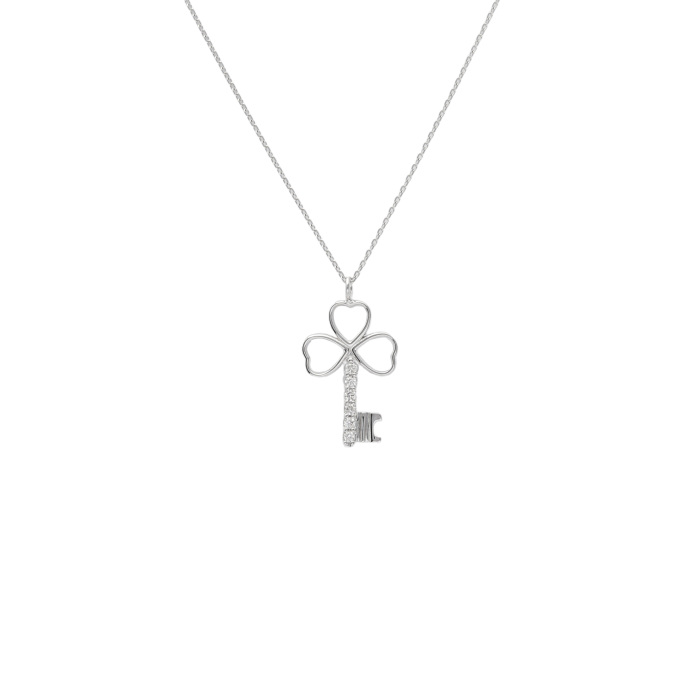 K18ホワイトゴールド ダイヤモンド ネックレス J298589 | ユキザキ