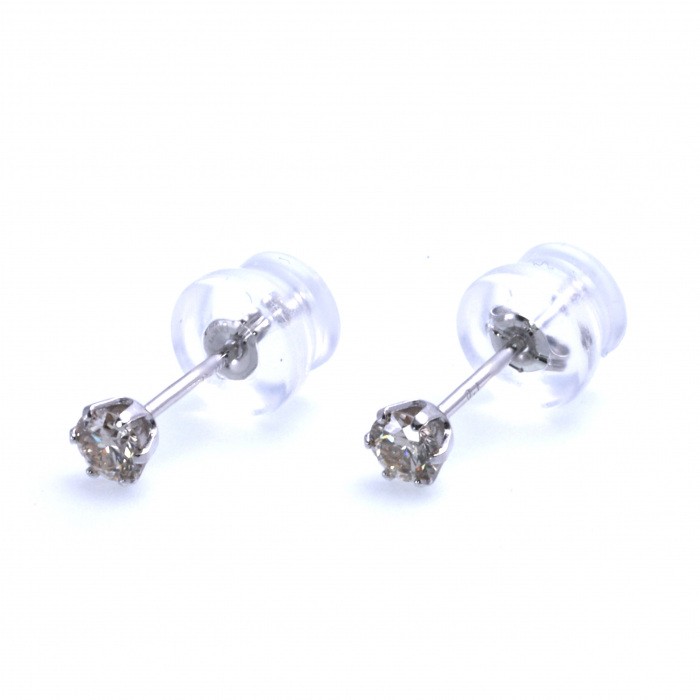 プラチナ900 ダイヤモンド ピアス J310533 | ユキザキセレクトジュエリー