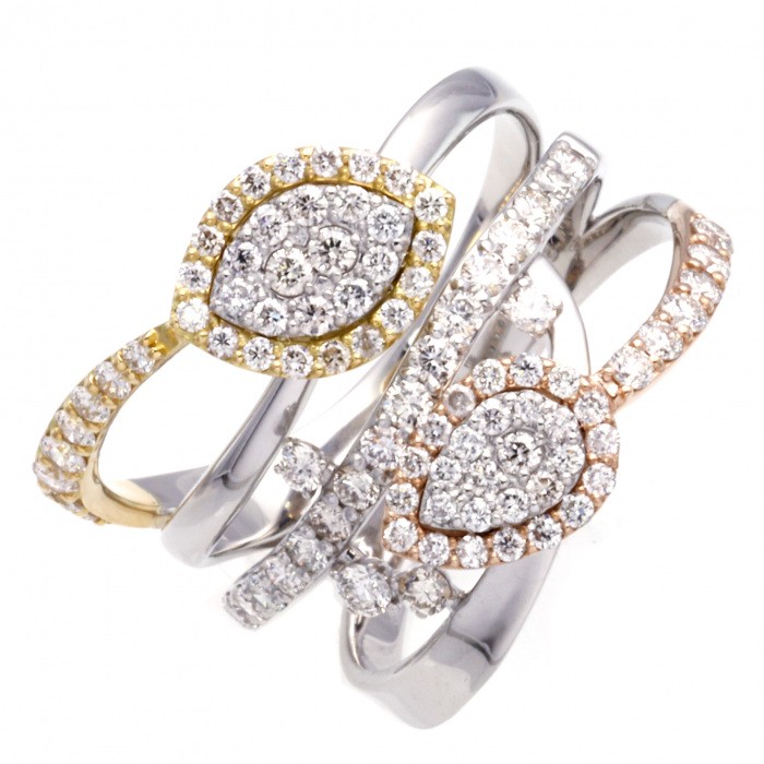 プラチナ950 K18ピンクゴールド K18イエローゴールド ダイヤモンド