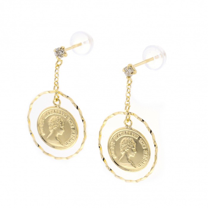 K18イエローゴールド ダイヤモンド ピアス J323761 | ユキザキセレクト