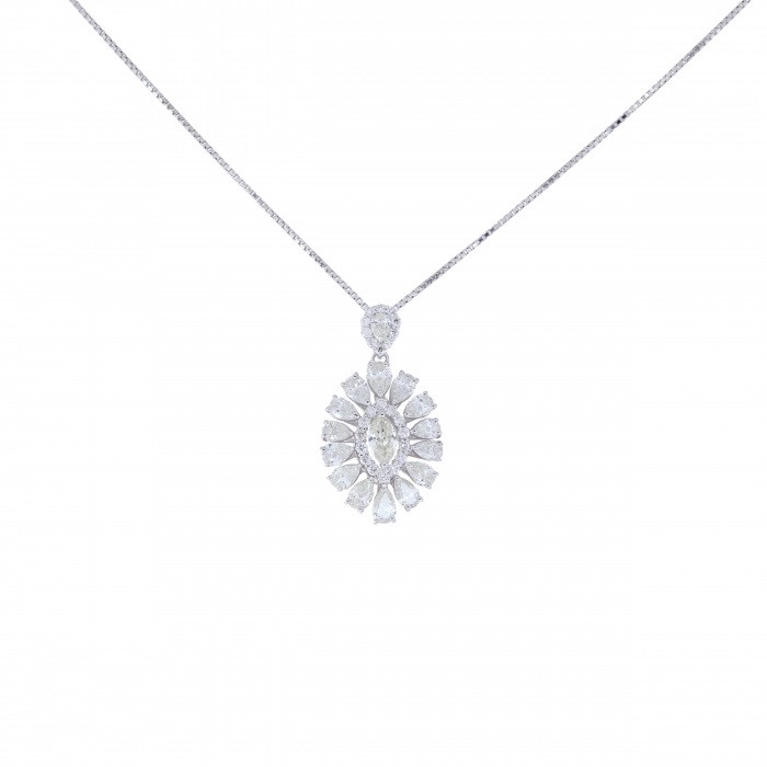 プラチナ900 プラチナ850 ダイヤモンド ネックレス J324526 | ユキザキ