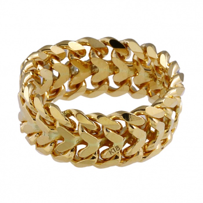 ゴールド　リング K18イエローゴールド チェーン リング J326421 | ユキザキセレクト