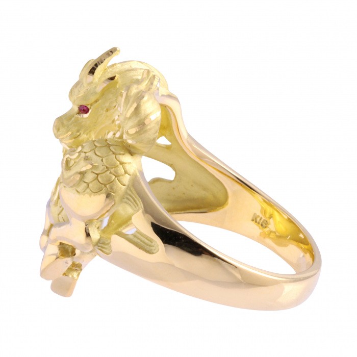 K18イエローゴールド ルビー ダイヤモンド リング J326472 | ユキザキ