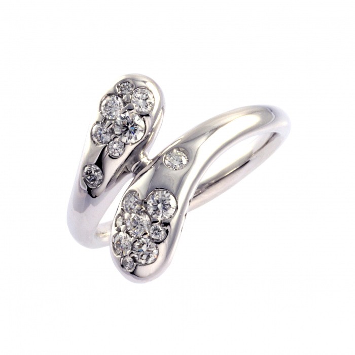 K18ホワイトゴールド ダイヤモンド リング J327589 | ユキザキセレクト