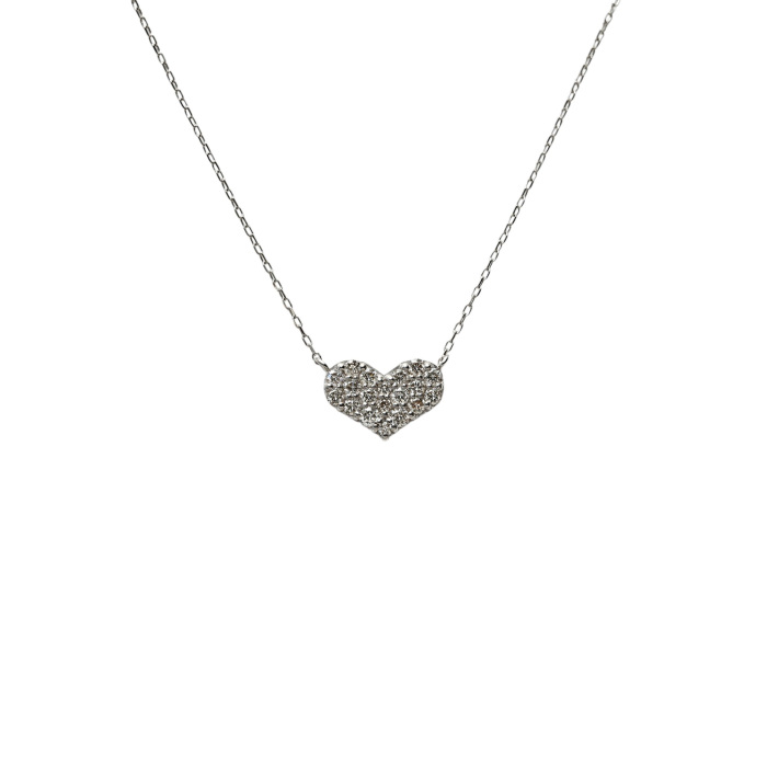 K18ホワイトゴールド ダイヤモンド ネックレス J329937 | ユキザキ