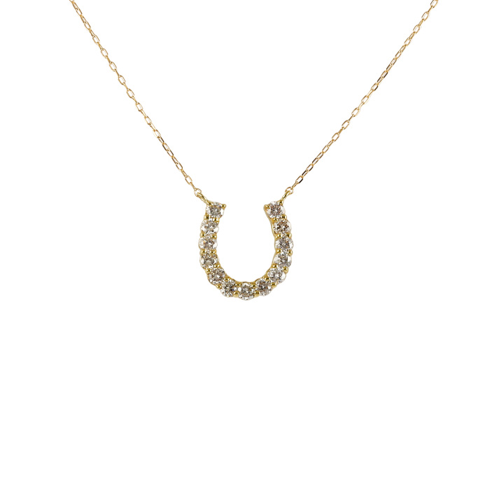 【9/15までタイムセール】HYSFORM TIMEPIECE NECKLACE 1/20 CT. T.W. Champagne and White Diamond Scissors Pendant