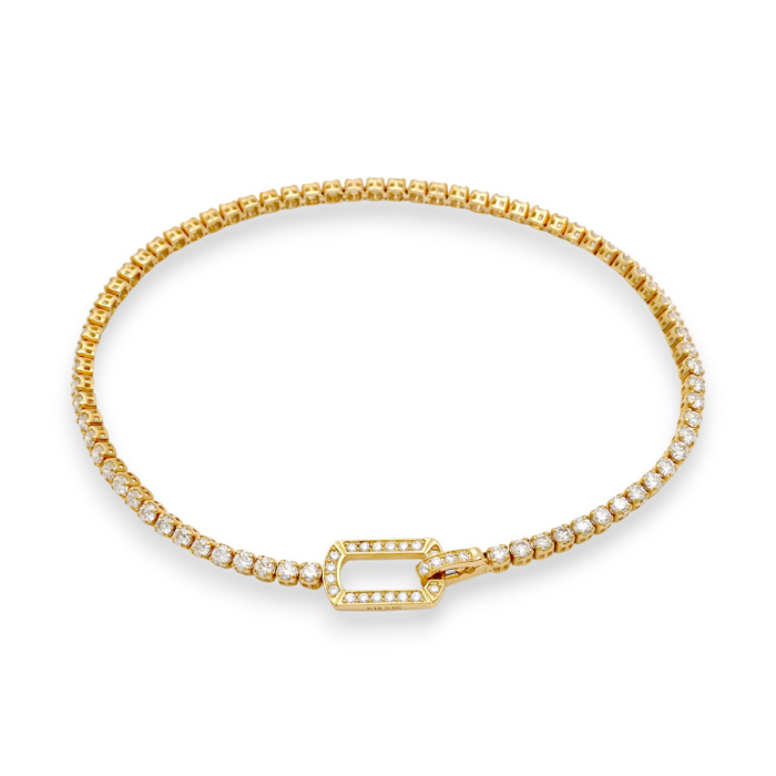 K18イエローゴールド ダイヤモンド テニス ブレスレット J333722