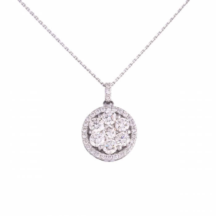 プラチナ850 プラチナ900 ダイヤモンド ネックレス J339560 | ユキザキ