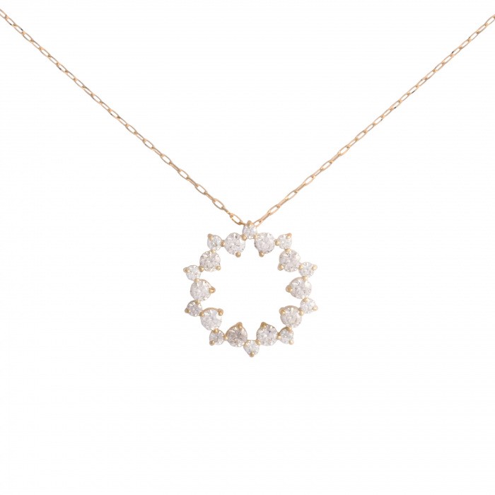 K18イエローゴールド ダイヤモンド ネックレス J343269 | ユキザキ