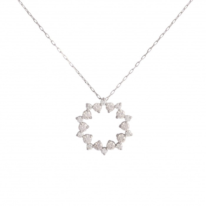 Platinum 850 Platinum 950 Diamond Necklace J343291 | Yukizaki
