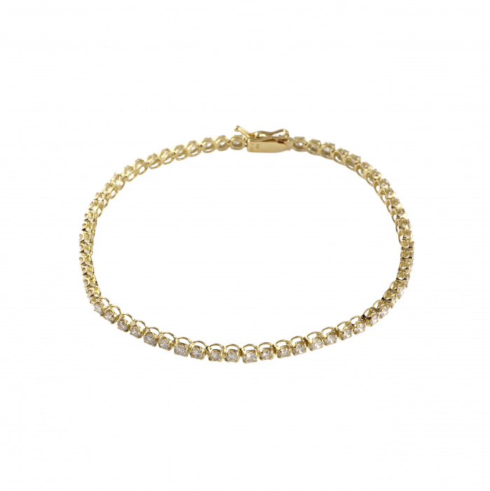 K18イエローゴールド ダイヤモンド テニス ブレスレット J346947