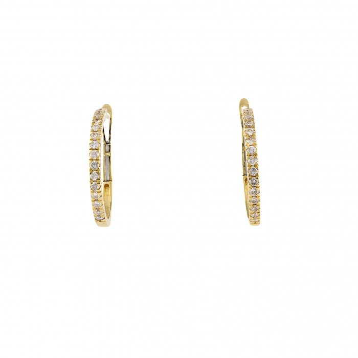 K18イエローゴールド ダイヤモンド ピアス J348995 | ユキザキセレクト