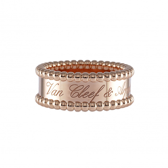 Van Cleef & Arpels ヴァンクリーフ シニアチュール　リングRG 国内直営【Van Cleef & Arpels】ペルレ シニアチュール リング