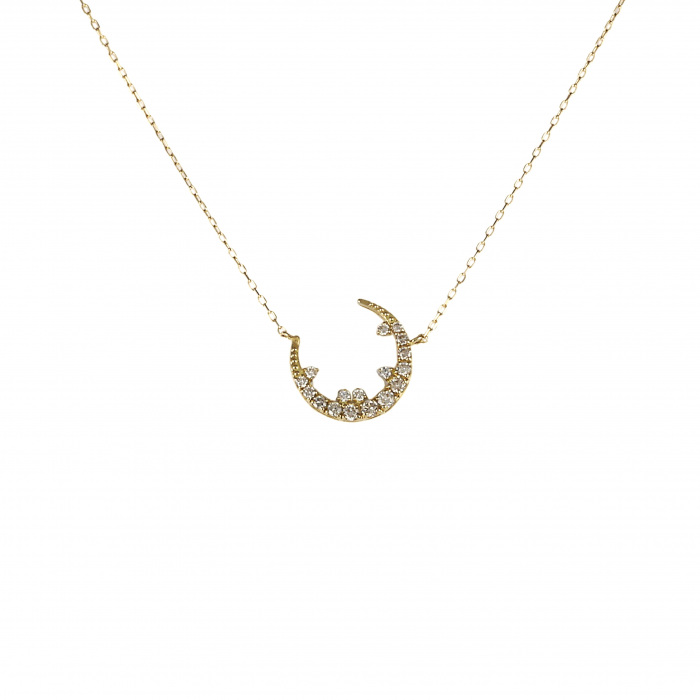 K18イエローゴールド ダイヤモンド ネックレス J356151 | ユキザキ