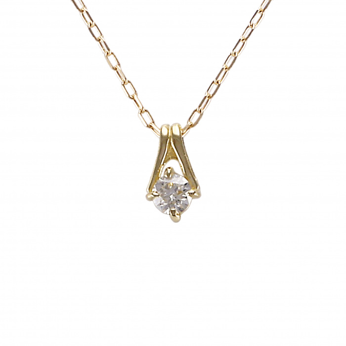 K18イエローゴールド ダイヤモンド ネックレス J361107 | ユキザキ