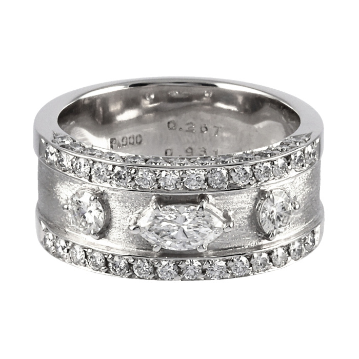 K*.様 プラチナ ダイヤモンドリング プラチナ900 ダイヤモンド リング J363557 | ユキザキセレクトジュエリー