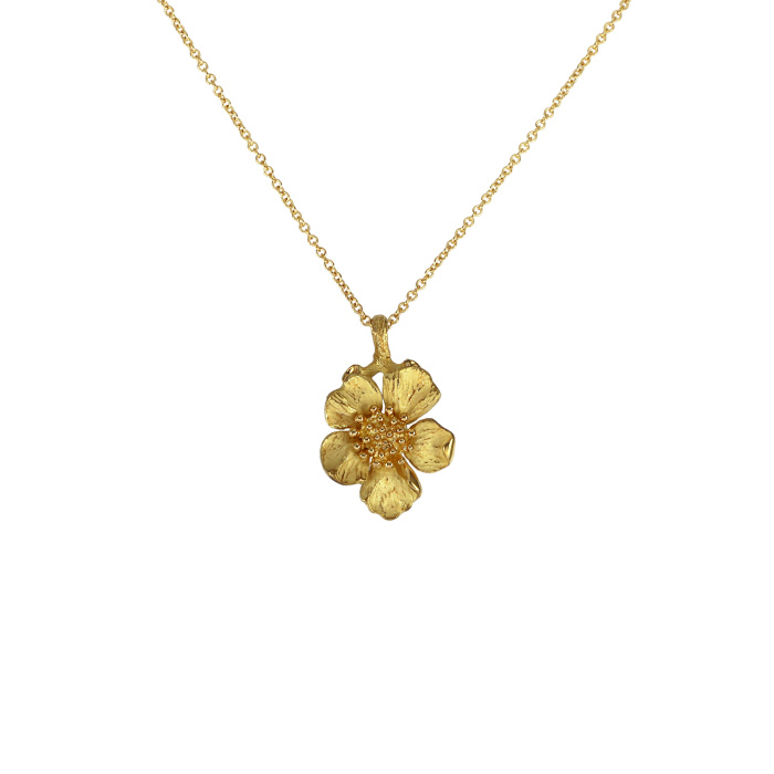 Tiffanyネックレス 中古] ティファニー フラワーモチーフ ネックレス J363852