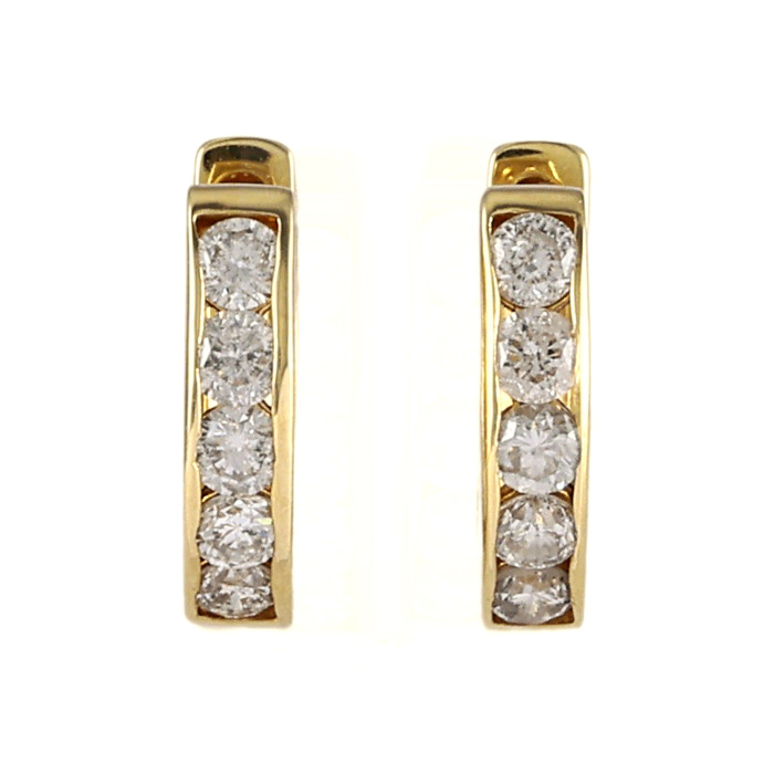 Ｋ18ダイヤモンドピアス ゴールド K18イエローゴールド ダイヤモンド ピアス J364277 | ユキザキセレクト