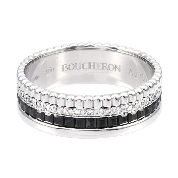 中古] ブシュロン キャトルブラック ダイヤモンド リング スモール