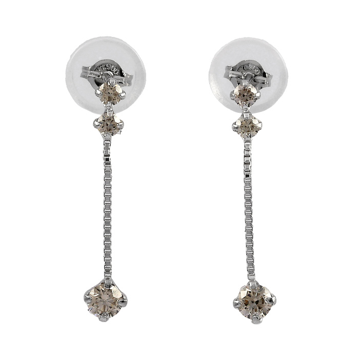 プラチナダイヤモンドピアス プラチナ900 ダイヤモンド ピアス J364839 | ユキザキセレクトジュエリー