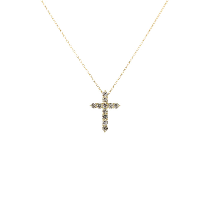 クロス　ネックレス　ゴールド ステンレス クロスネックレス ゴールド 18KGP 50cm/60cm ダブル喜平