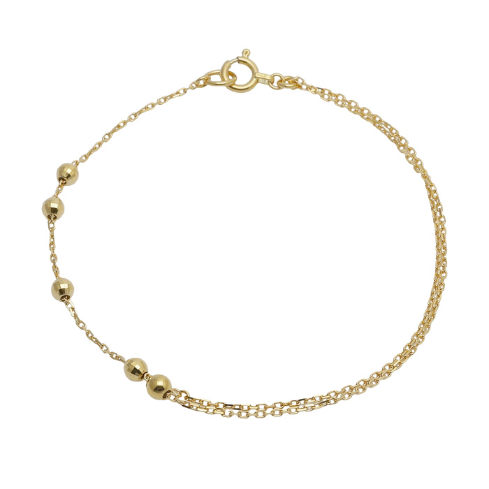 K18イエローゴールド チェーン ブレスレット J366665 | ユキザキ