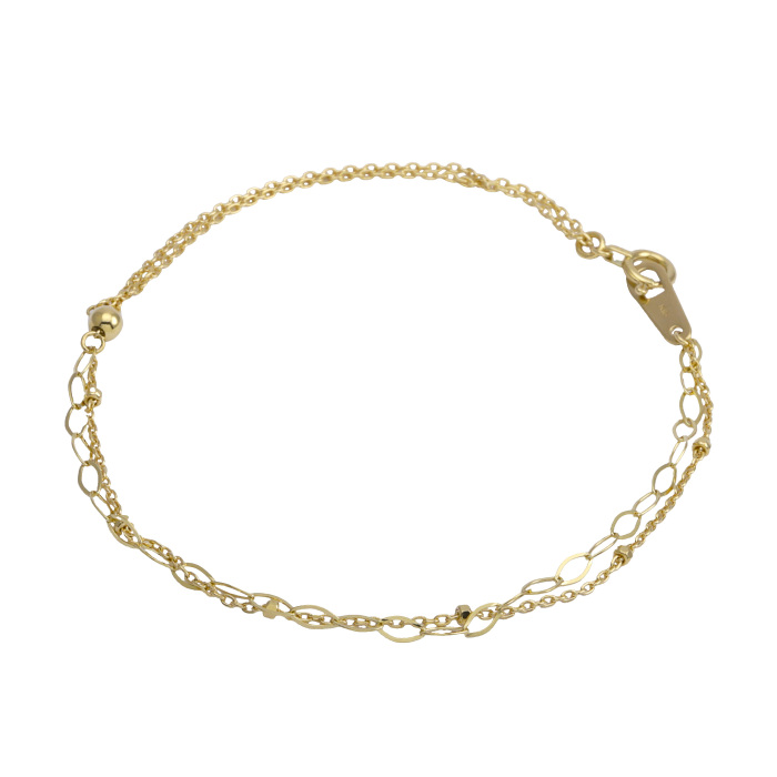 K18イエローゴールド チェーン ブレスレット J366746 | ユキザキ