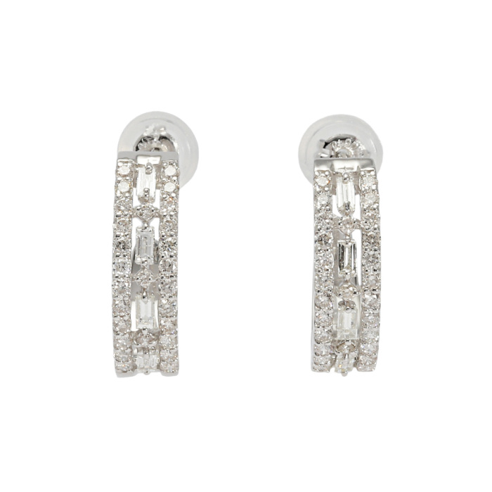 プラチナ900 ダイヤモンド ピアス J368847 | ユキザキセレクトジュエリー