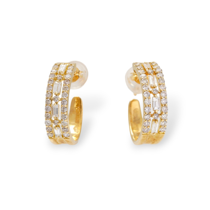 K18イエローゴールド ダイヤモンド ピアス J368855 | ユキザキセレクト