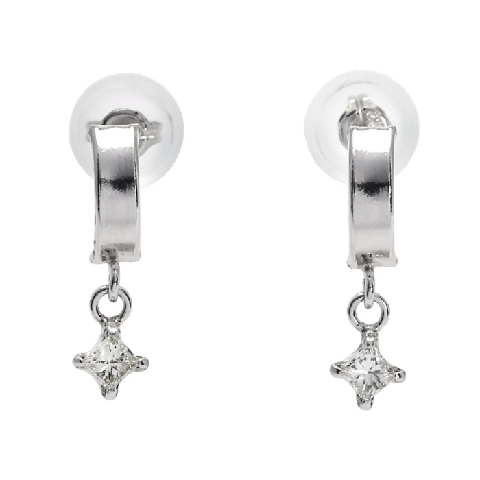 プラチナ900 ダイヤモンド ピアス J369090 | ユキザキセレクトジュエリー