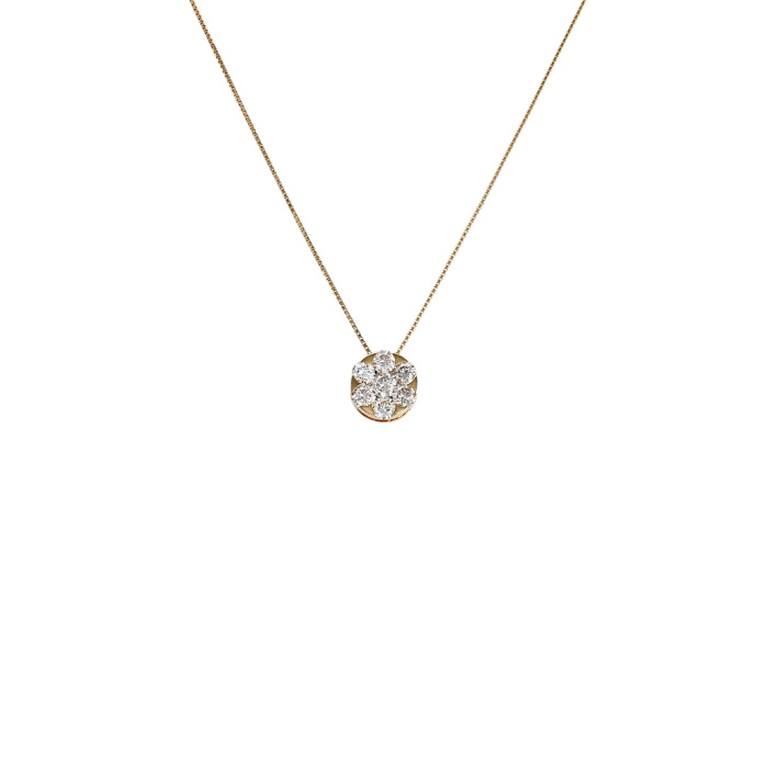 K18イエローゴールド ダイヤモンド ネックレス J371673 | ユキザキ