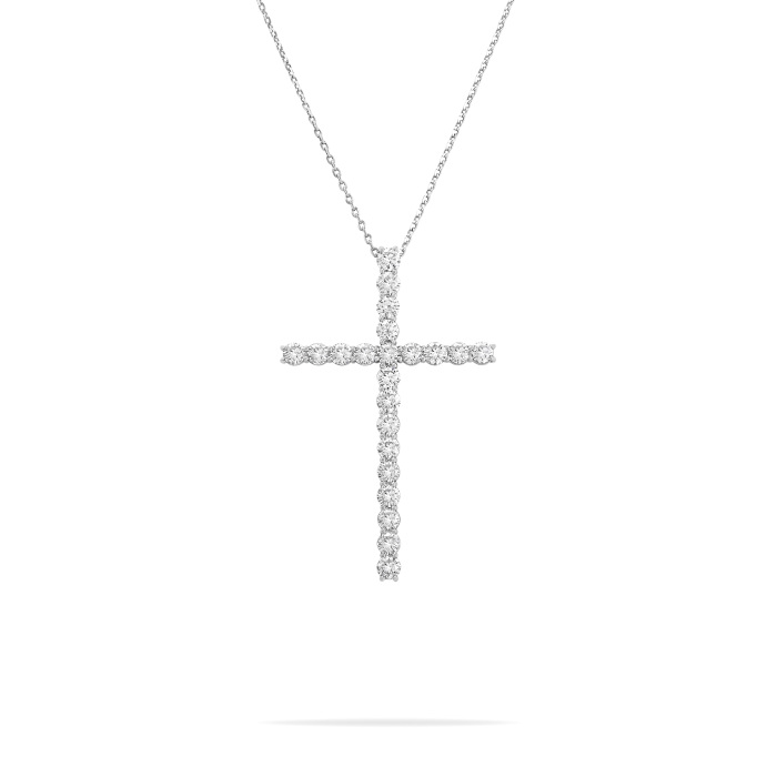 プラチナ850ダイヤネックレス プラチナ900 プラチナ850 ダイヤモンド クロス ネックレス J373377