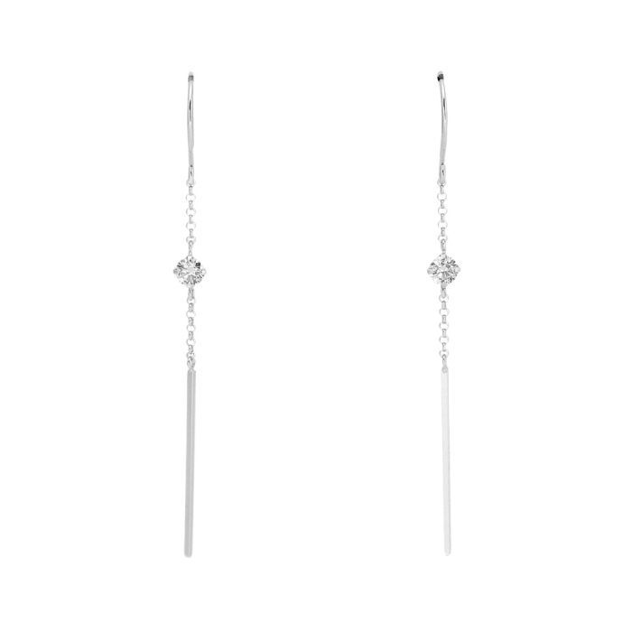 【新品未使用】４℃★プラチナ900 ピアス ダイヤモンド5石 プラチナ900 ダイヤモンドピアス(Dカラー・0.5ct)K027904-H | 山梨県