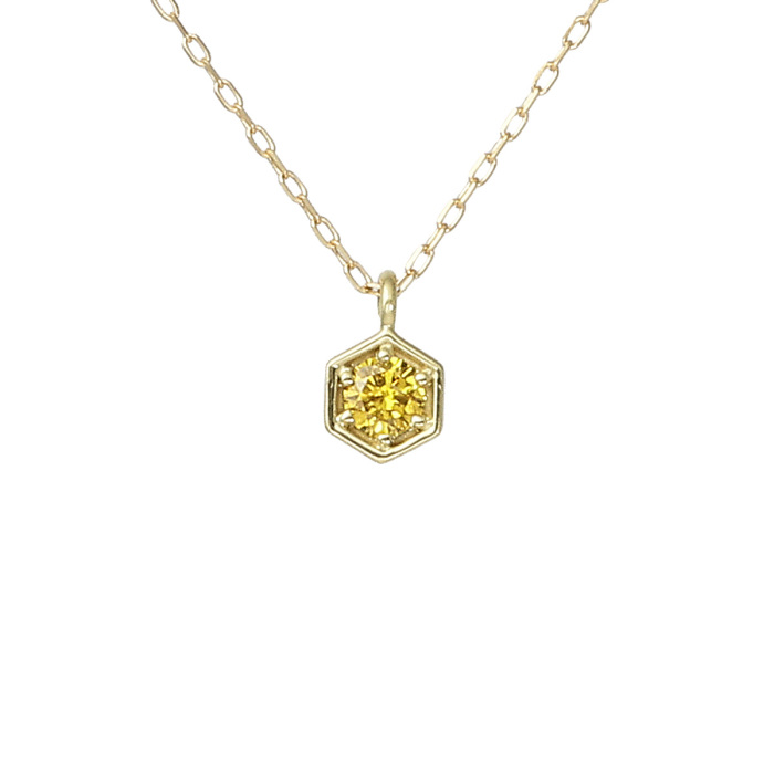 K18イエローゴールド ダイヤモンド ネックレス J375080 | ユキザキ