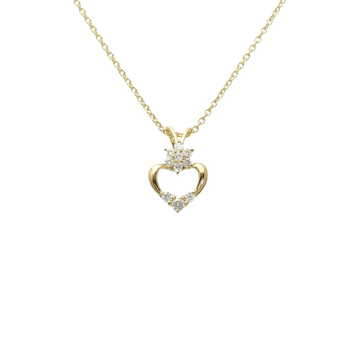 Ｋ18ホワイトゴールド　ダイヤモンドネックレス K18イエローゴールド ダイヤモンド ネックレス J376434 | ユキザキ