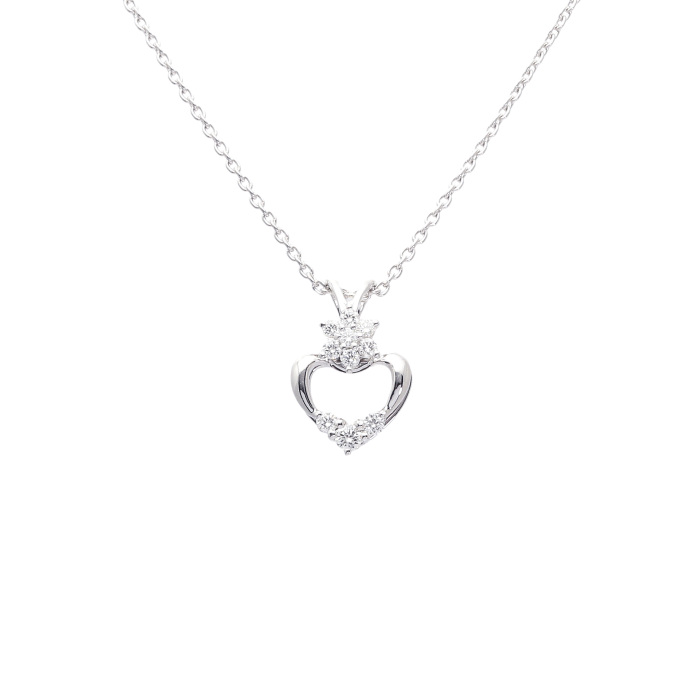 K18ホワイトゴールド ダイヤモンド ネックレス J376435 | ユキザキ